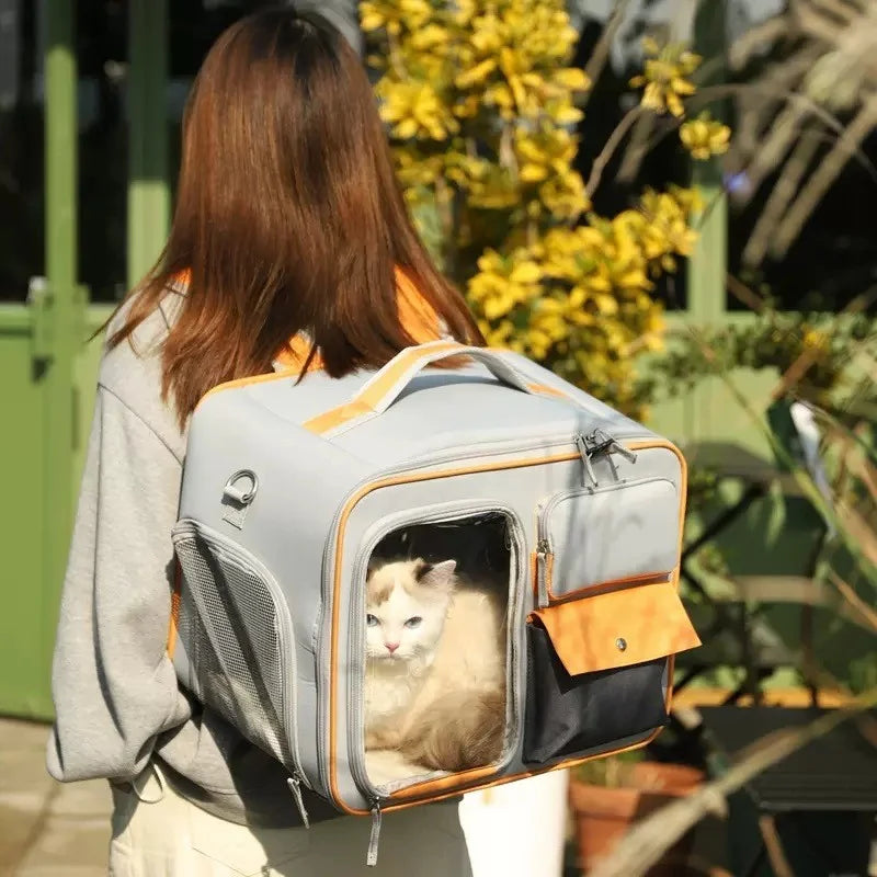 One shoulder portable canvas cat bag for light protection - C4™