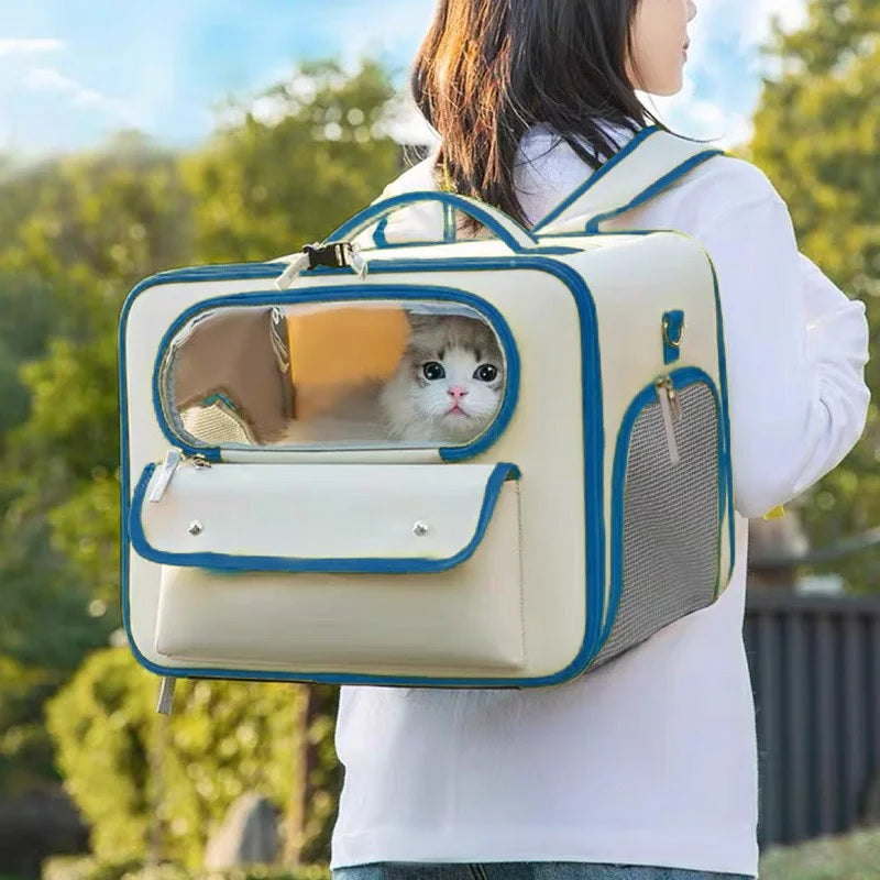 Canvas cat carrier bag best sale