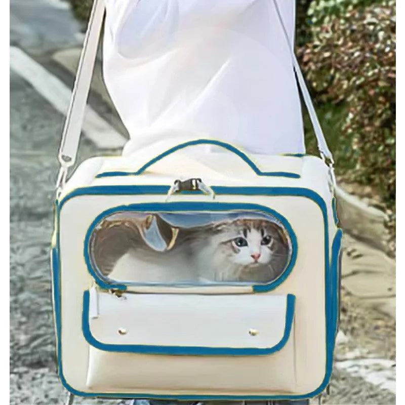 One shoulder portable canvas cat bag for light protection - C4™