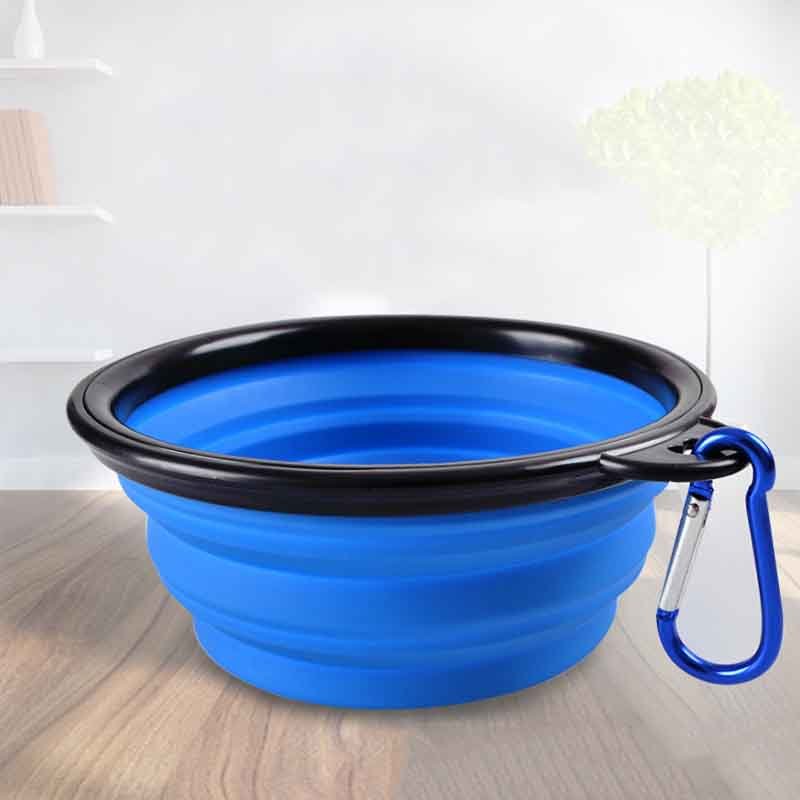 Portable pet food bowl - foldable - D5™ - Clawnest